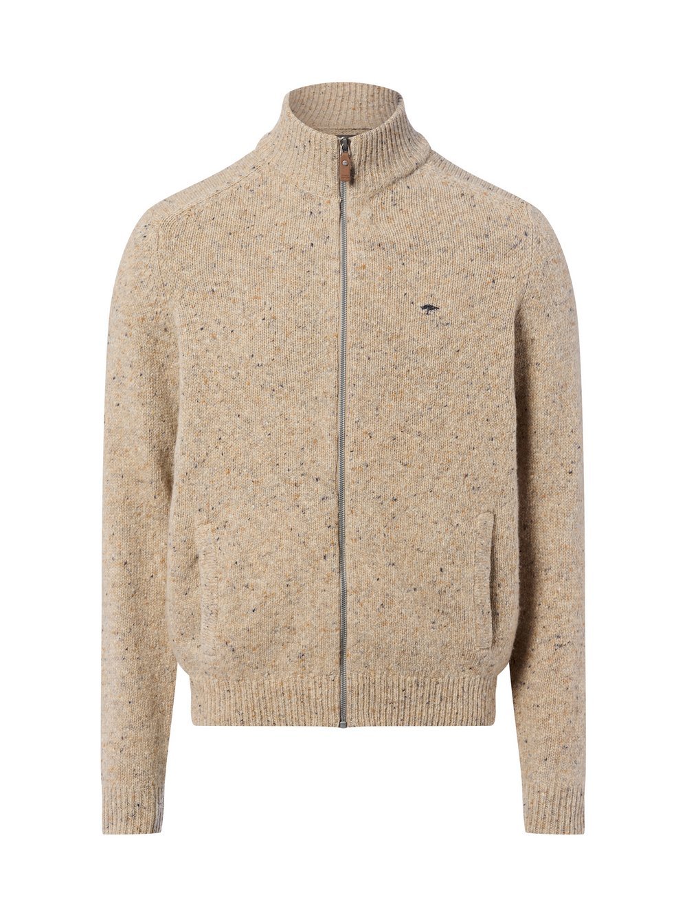 Fynch-Hatton Strickjacke mit Wolle und Alpaka Herren meliert