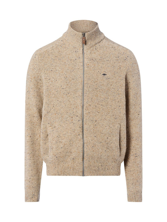 Fynch-Hatton Strickjacke mit Wolle und Alpaka Herren meliert