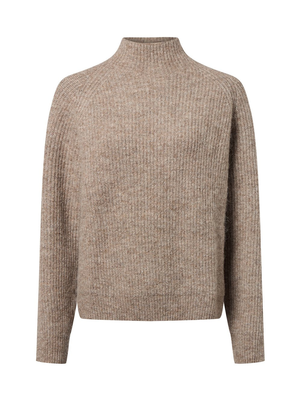 Marie Lund Strickpullover mit Wolle und Alpaka Damen meliert