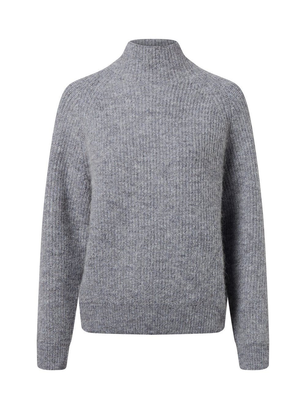 Marie Lund Strickpullover mit Wolle und Alpaka Damen meliert