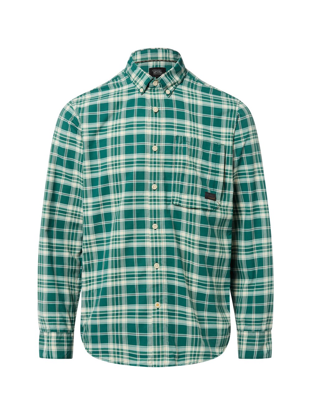 Camel Active Karohemd Herren Regular Fit Polyamid kariert