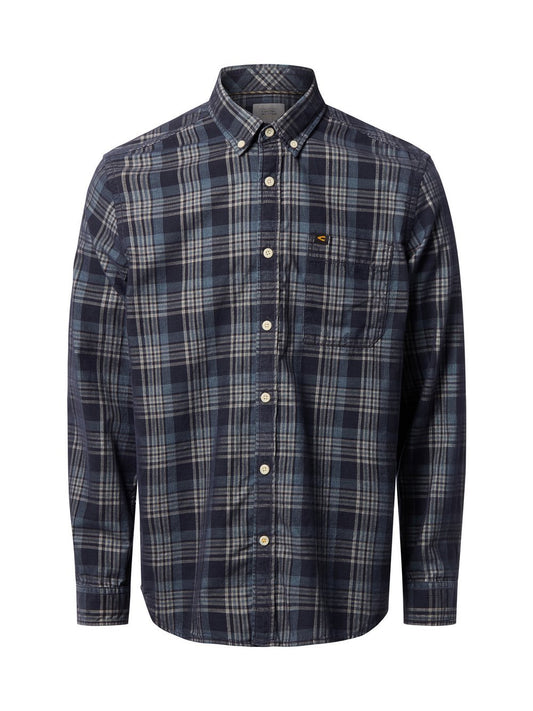 Camel Active Cordhemd Herren Regular Fit Baumwolle kariert