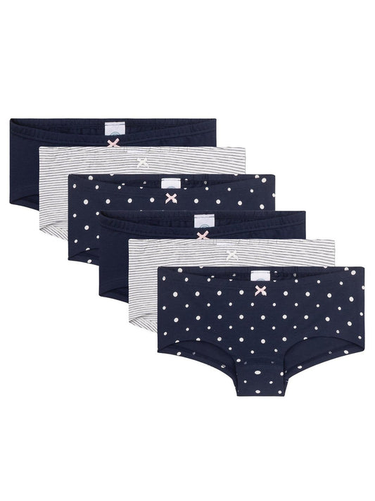 Sanetta Panty 6er Pack Mädchen Baumwolle gepunktet