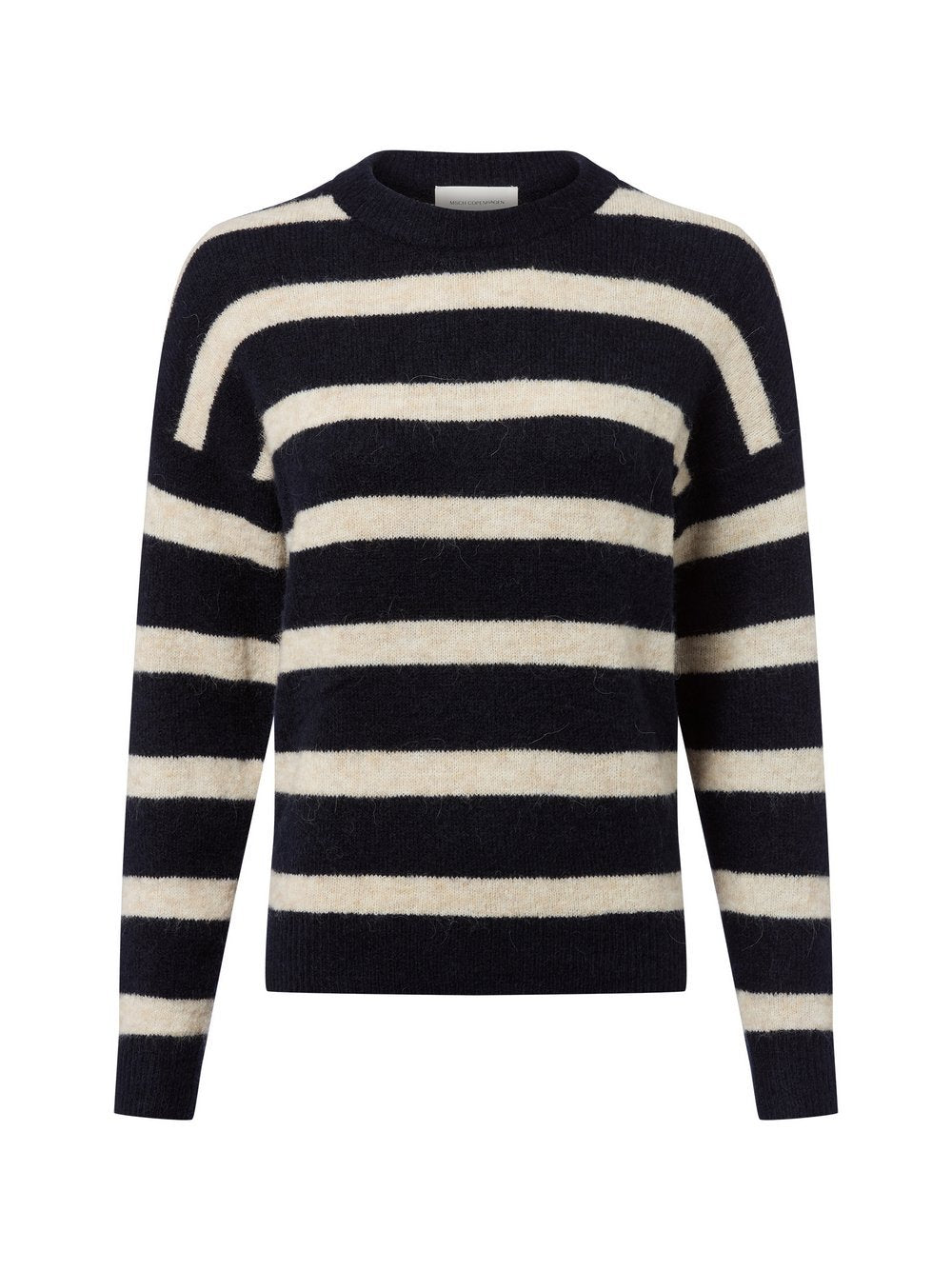 Msch Copenhagen Strickpullover mit Alpakaanteil Damen Polyamid gestreift