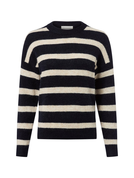 Msch Copenhagen Strickpullover mit Alpakaanteil Damen Polyamid gestreift