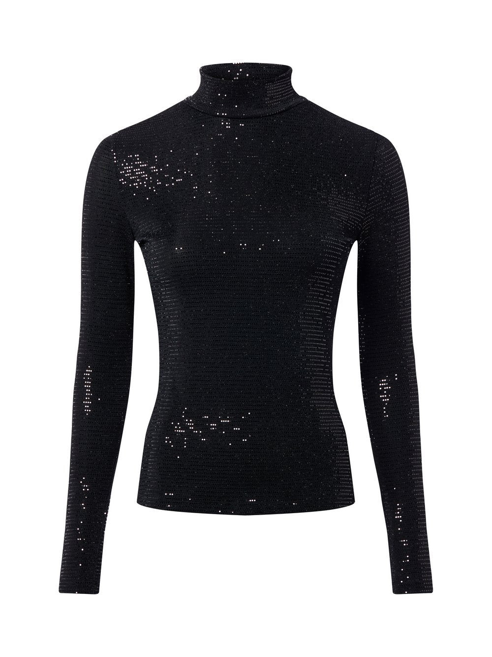 HUGO Langarmshirt Damen Polyamid strukturiert