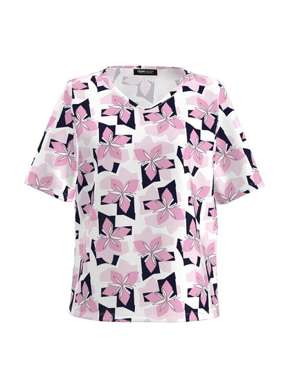 Frank Walder T-Shirt Damen Viskose gemustert