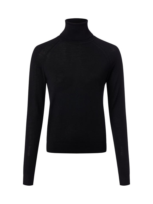 BOSS Rollkragenpullover aus Schurwolle Damen Feinstrick