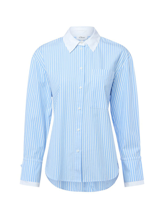 s.Oliver Hemdbluse Damen Baumwolle gestreift