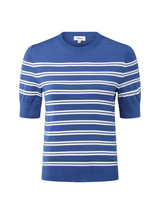 s.Oliver Strickshirt Damen Viskose gestreift