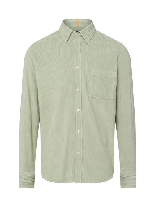 BOSS Cordhemd Herren Regular Fit Baumwolle strukturiert