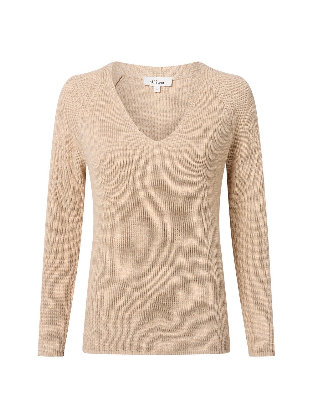 s.Oliver Strickpullover Damen Baumwolle meliert