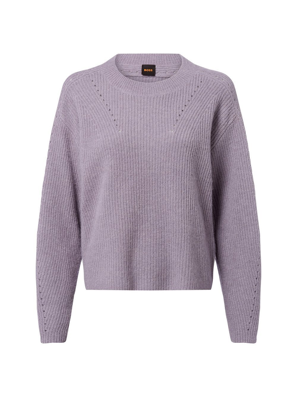 BOSS Strickpullover mit Alpaka-Anteil Damen Wolle meliert