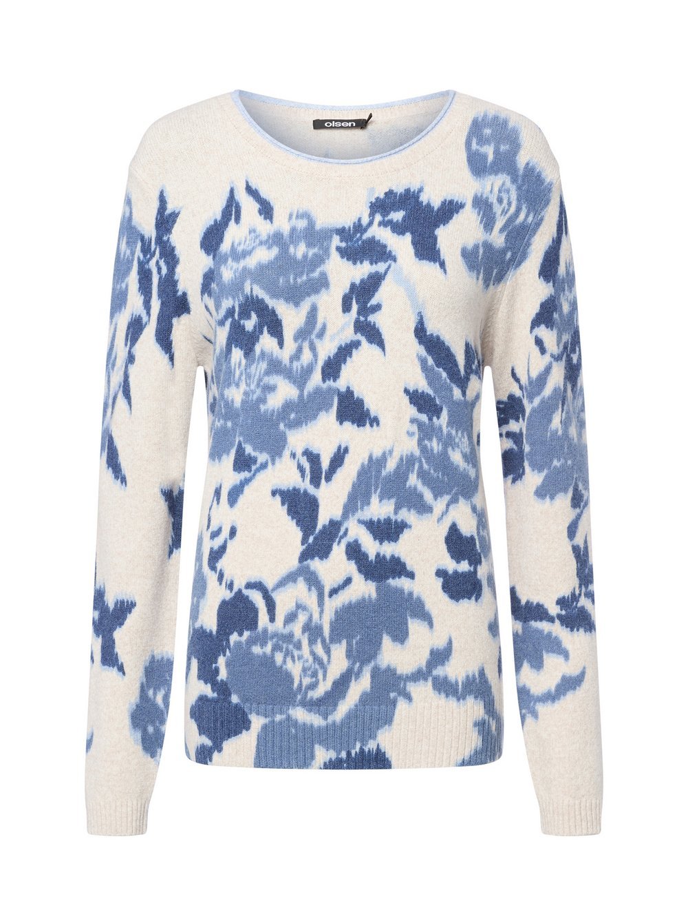 Olsen Strickpullover Damen Viskose gemustert