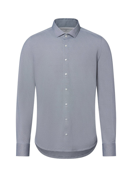 OLYMP Level Five Businesshemd Herren Slim Fit Polyamid gemustert