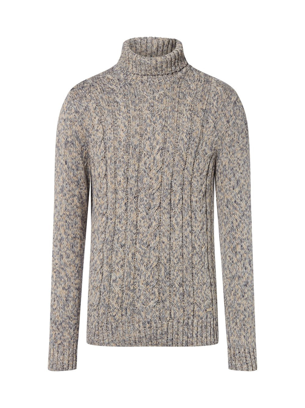 Ragman Strickpullover Herren Baumwolle meliert