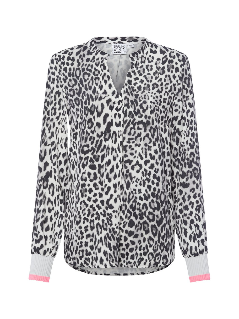Emily van den Bergh Tunikabluse Damen Viskose gemustert