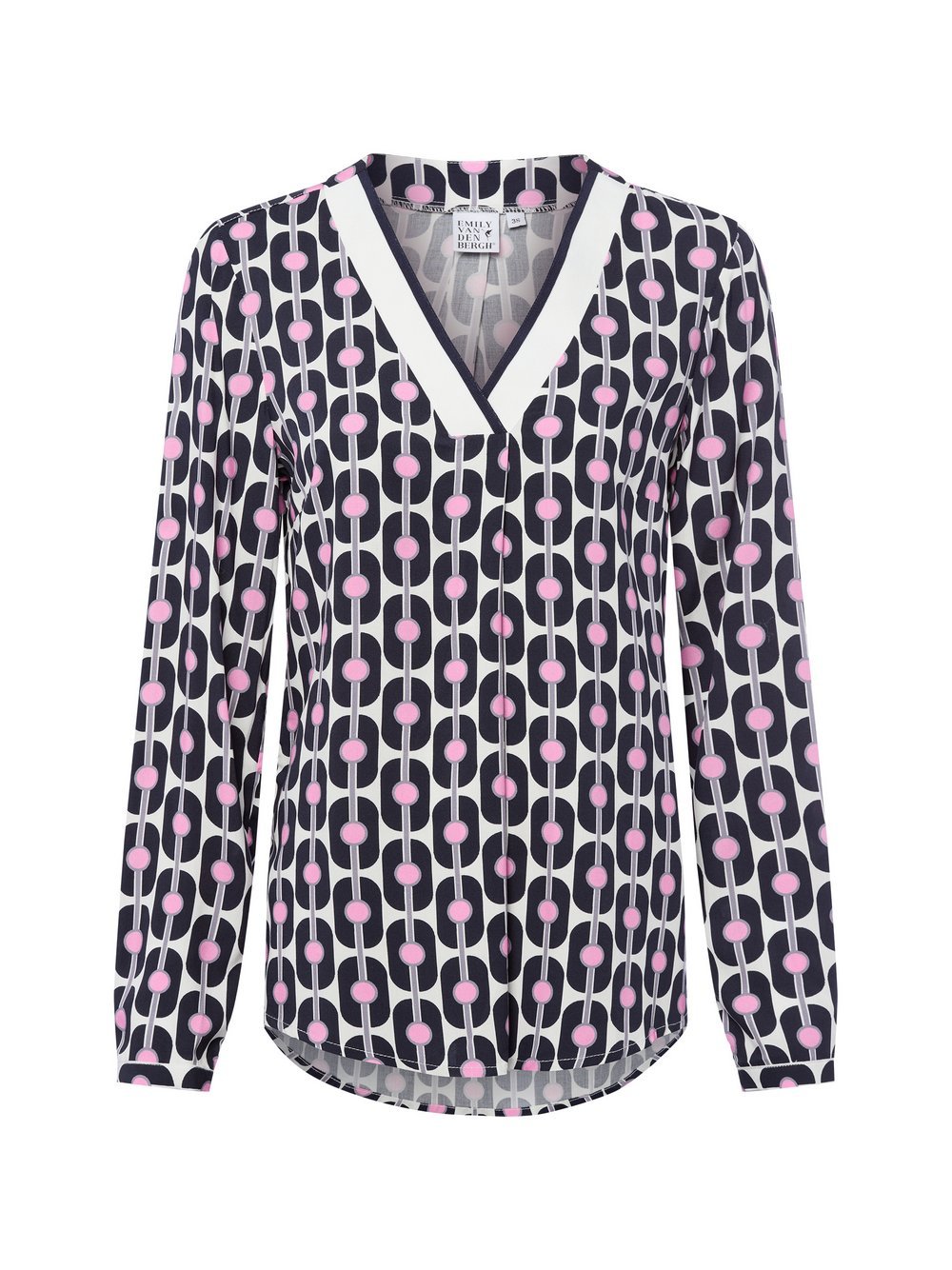 Emily van den Bergh Tunikabluse Damen Viskose gemustert