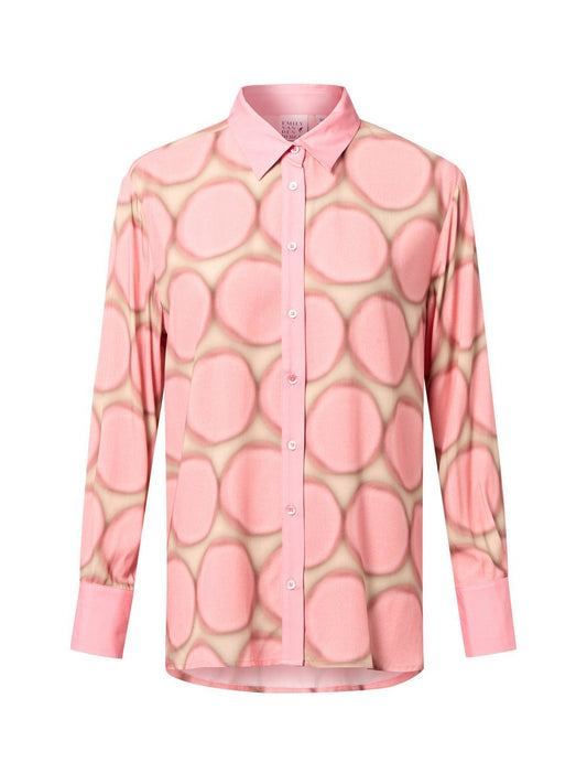 Emily van den Bergh Hemdbluse Damen Viskose gemustert