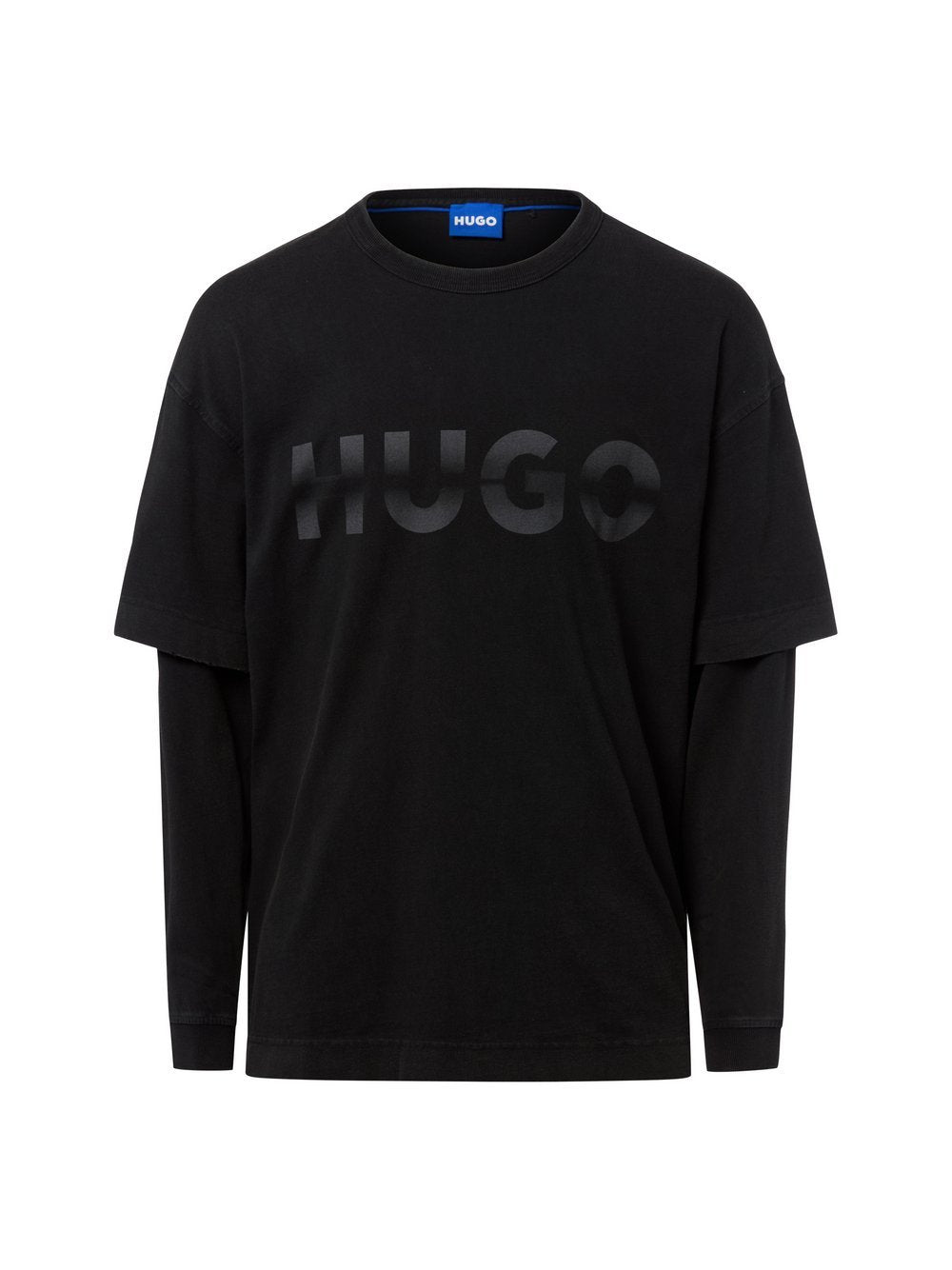 HUGO Langarmshirt Herren Baumwolle