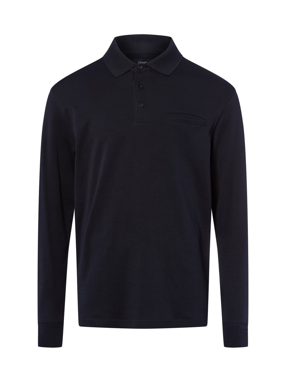 James Langarm-Poloshirt Herren Baumwolle