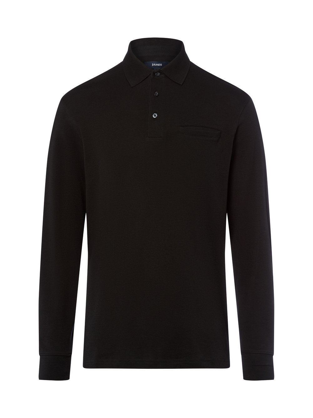 James Langarm-Poloshirt Herren Baumwolle
