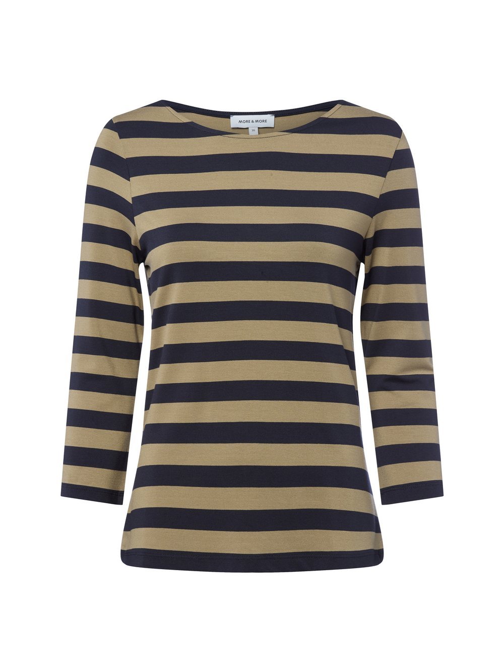 More & More Langarmshirt Damen Viskose gestreift