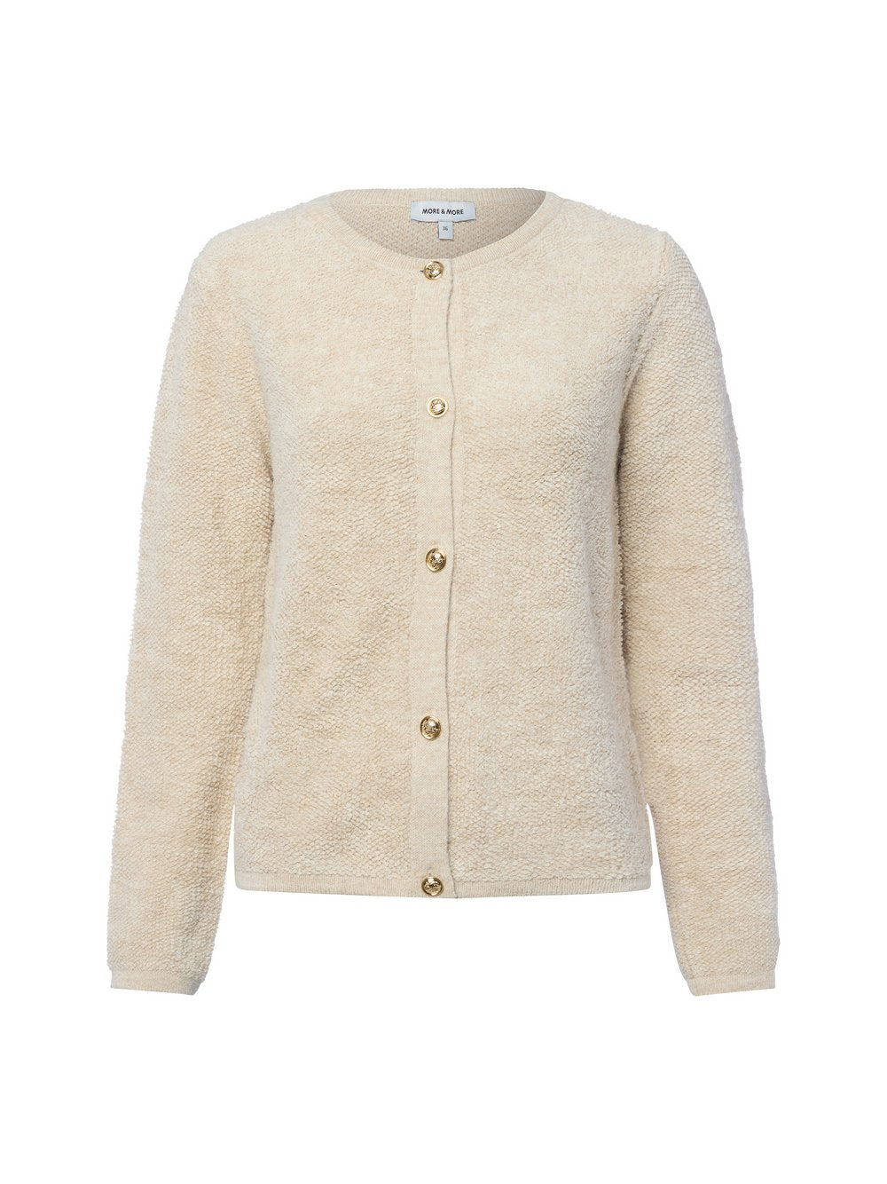More & More Strickjacke Damen Grobstrick meliert