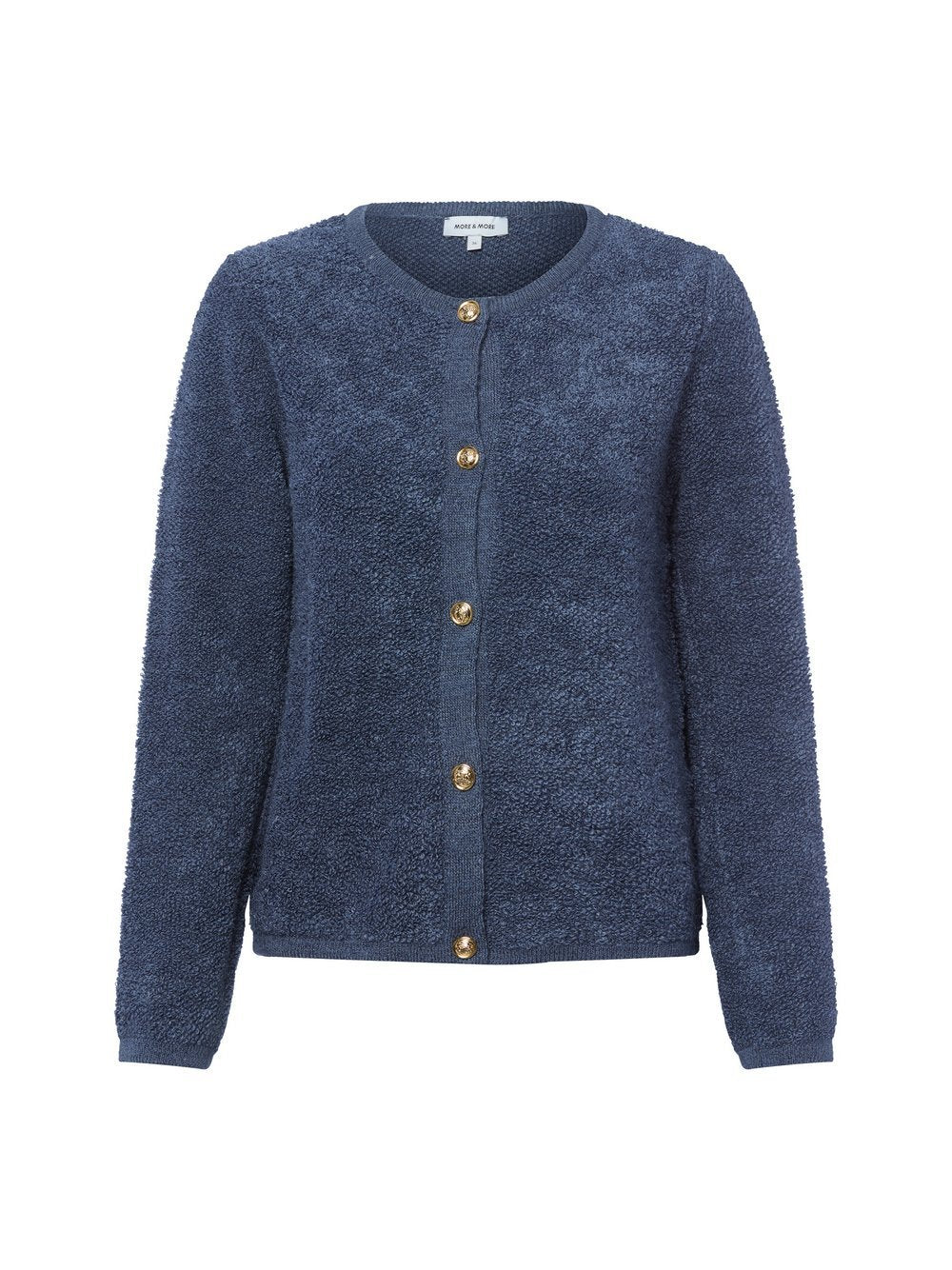 More & More Strickjacke Damen Grobstrick meliert