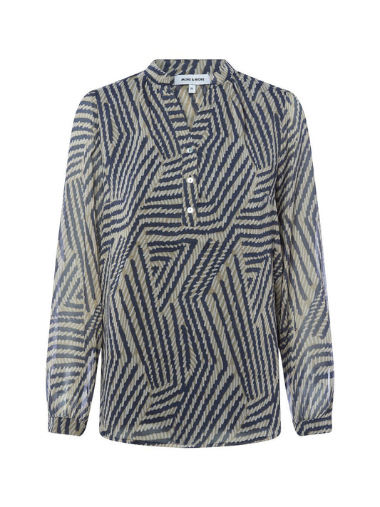 More & More Blusenshirt Damen gemustert