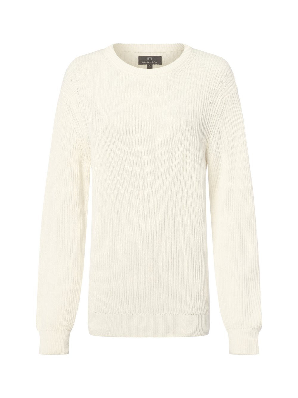 Nils Sundström Strickpullover Herren Baumwolle strukturiert