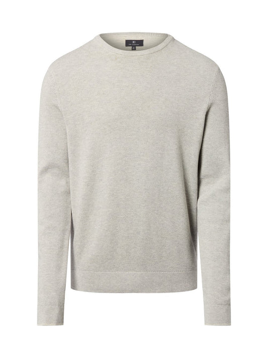 Nils Sundström Strickpullover Herren Feinstrick meliert