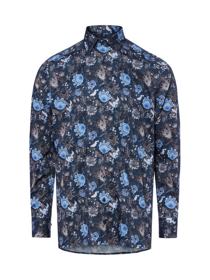 OLYMP Luxor modern fit Hemd Herren Baumwolle gemustert