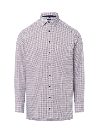 OLYMP Luxor modern fit Hemd Herren Baumwolle gemustert