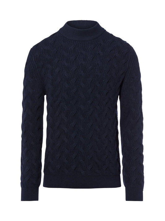 OLYMP SIGNATURE Strickpullover Herren Regular Fit Wolle strukturiert