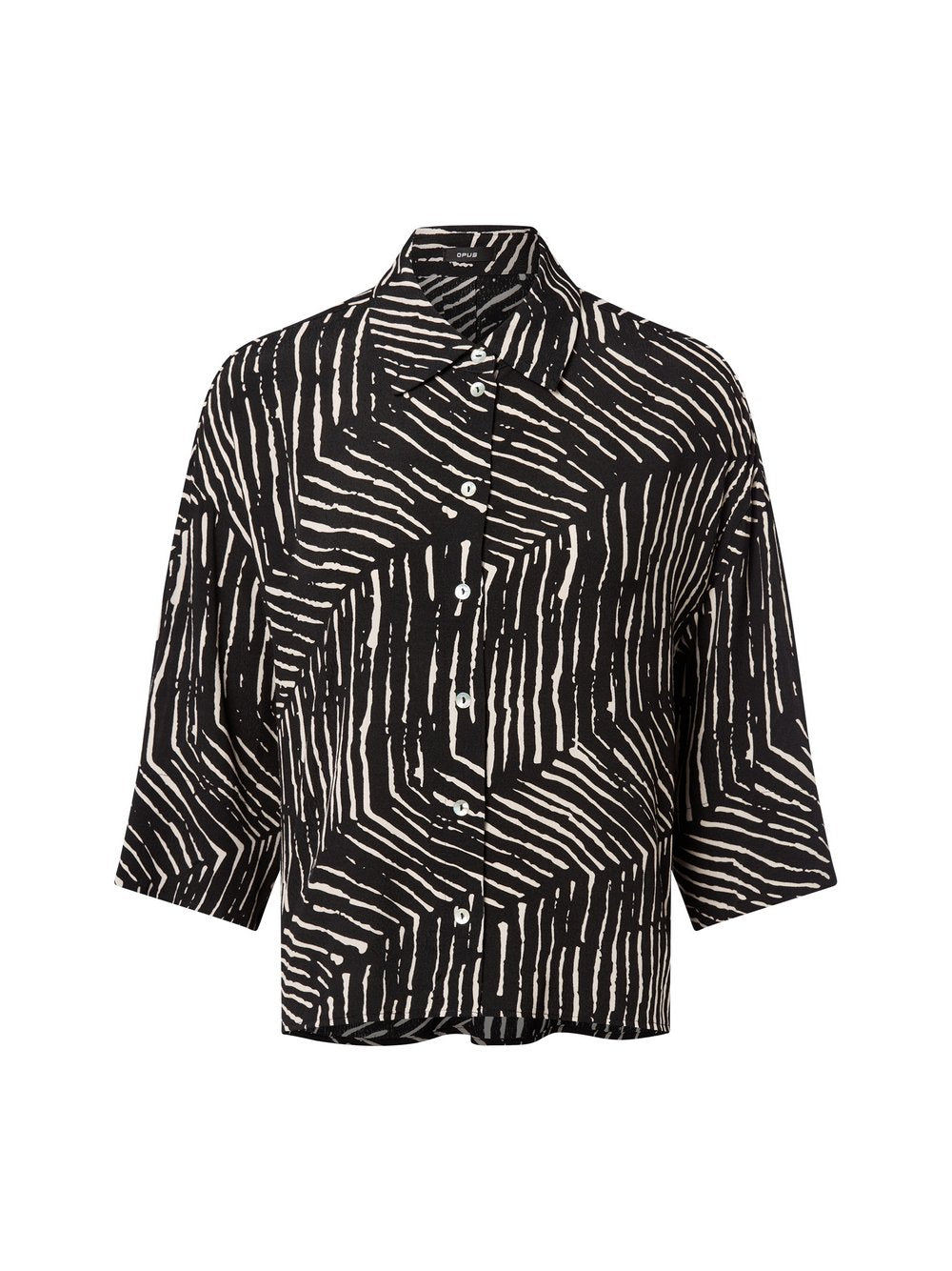 Opus Hemdbluse Damen Viskose gemustert