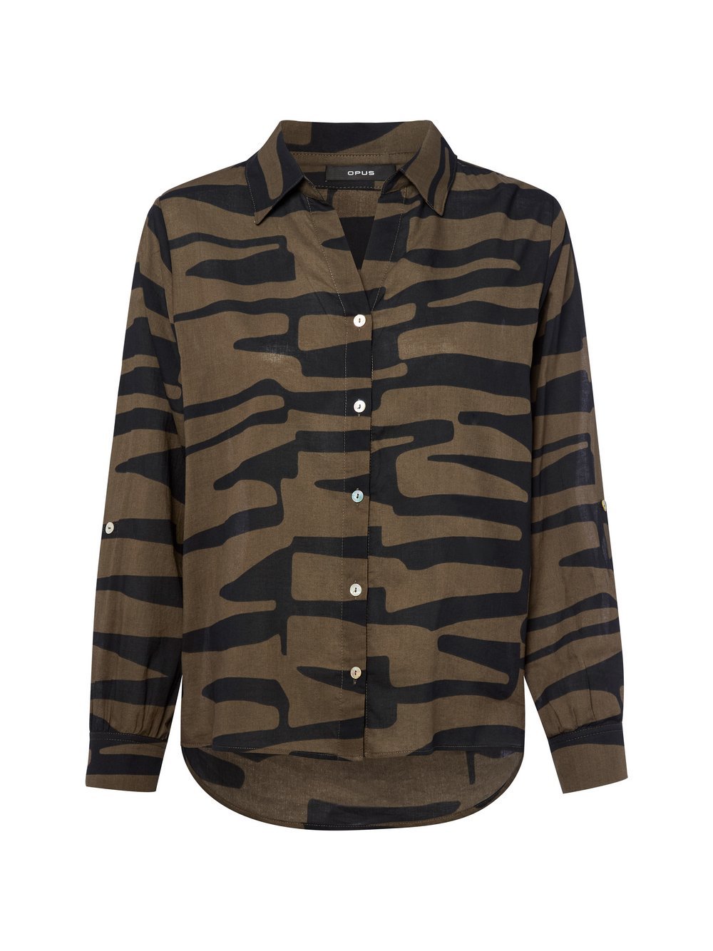 Opus Hemdbluse Damen Baumwolle gemustert
