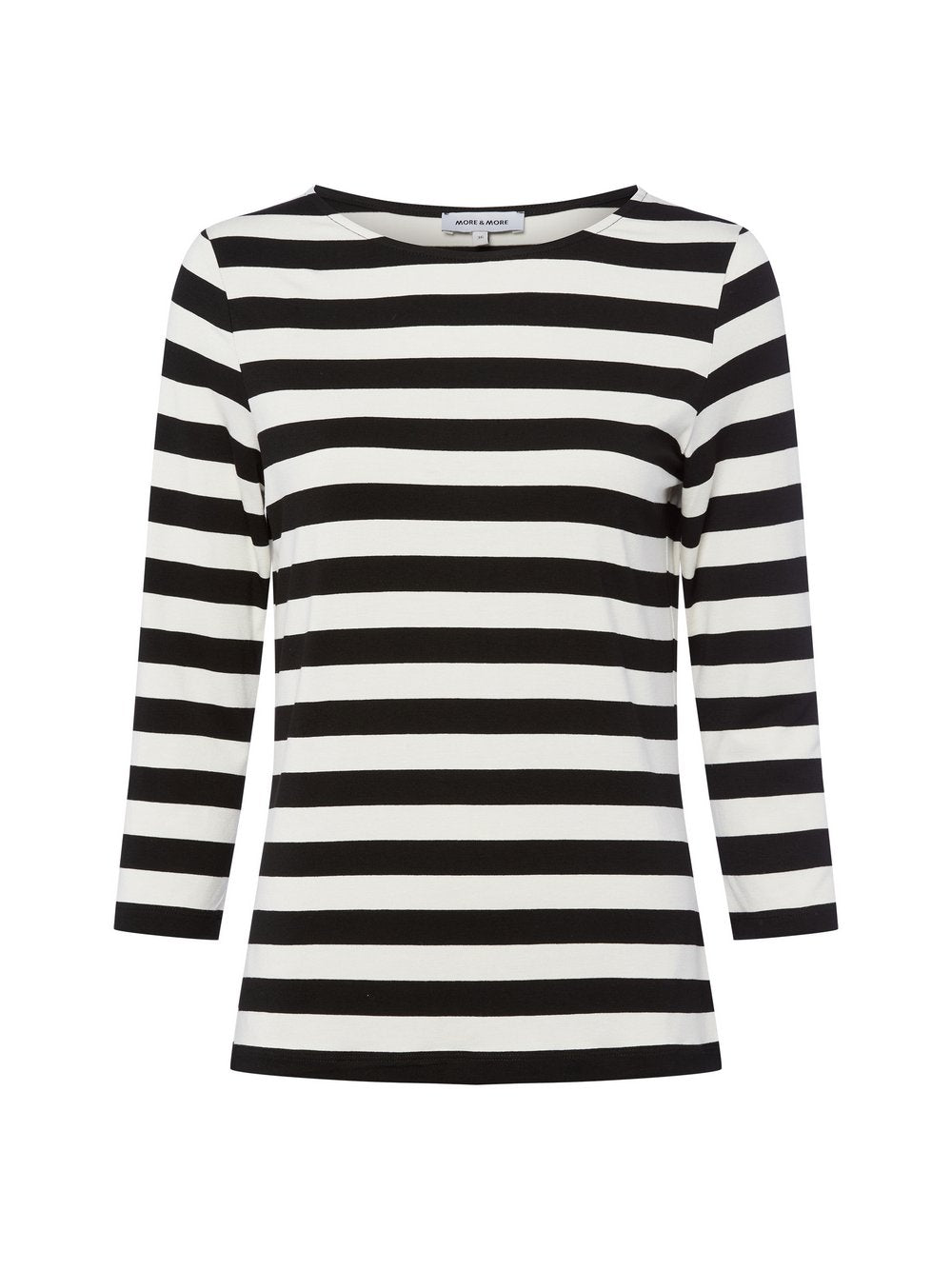 More & More Langarmshirt Damen Viskose gestreift