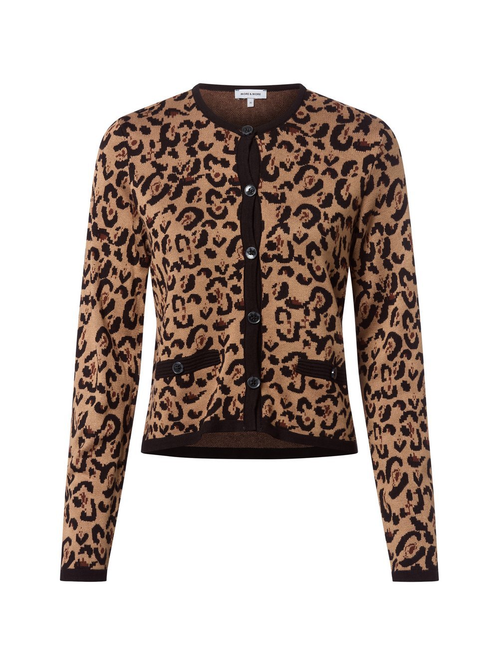 More & More Strickjacke Damen Viskose gemustert
