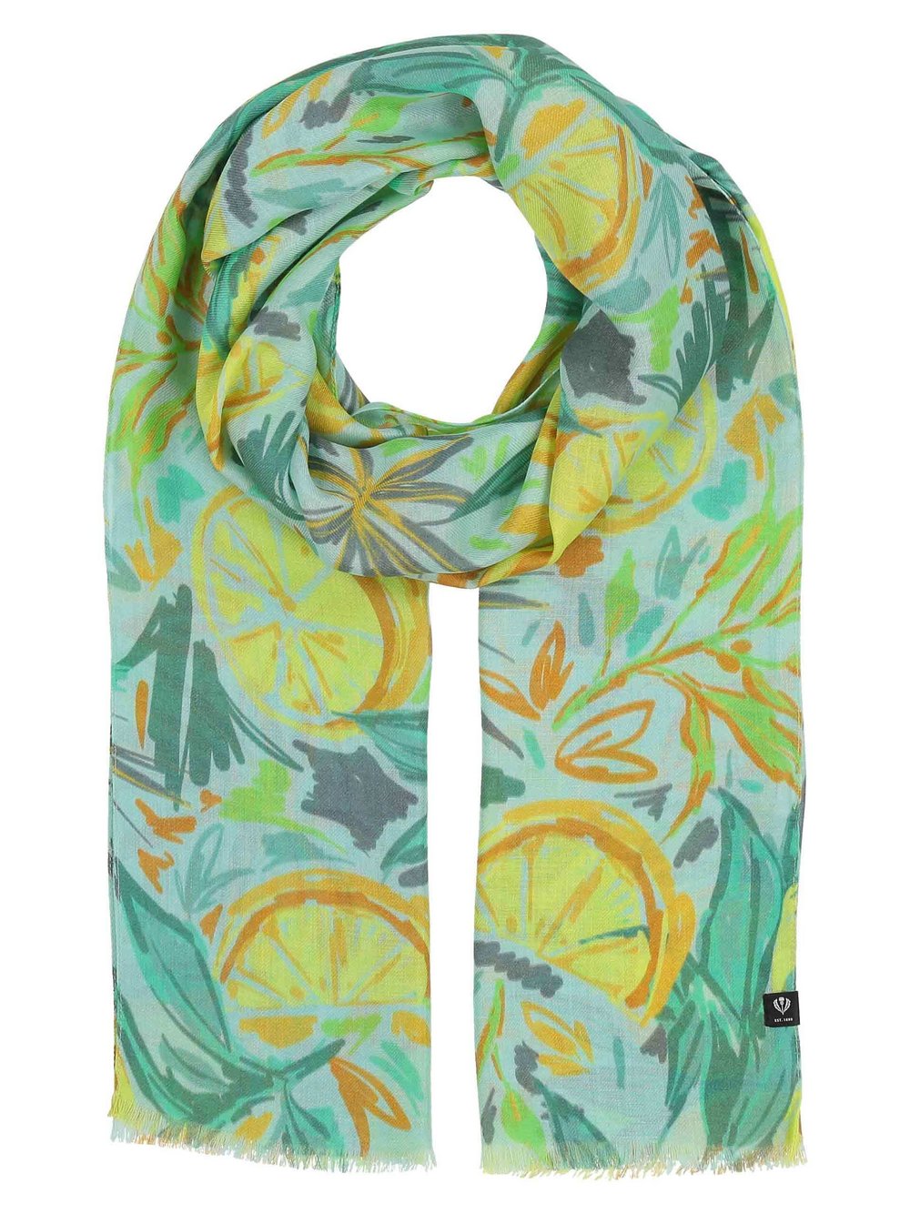 Fraas Schal Damen Viskose gemustert