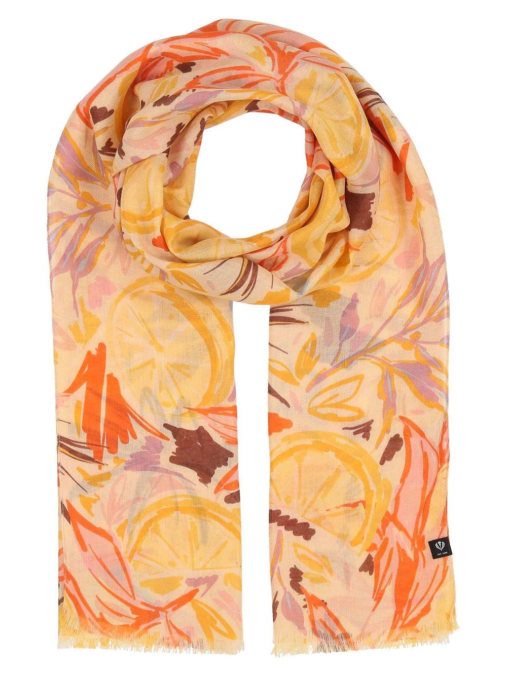 Fraas Schal Damen Viskose gemustert