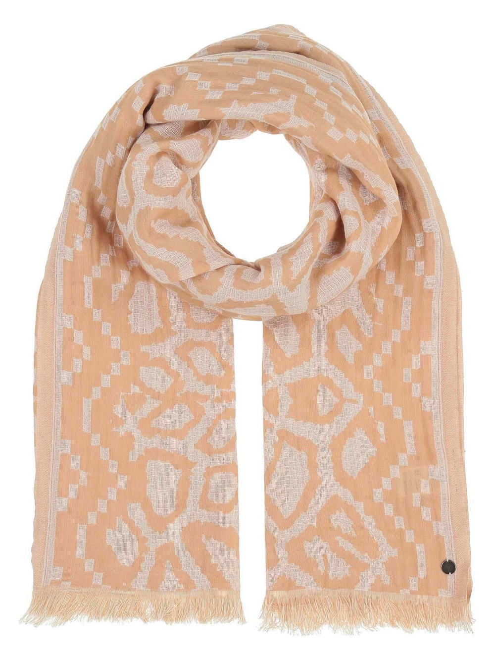 Fraas Stola Damen Baumwolle gemustert