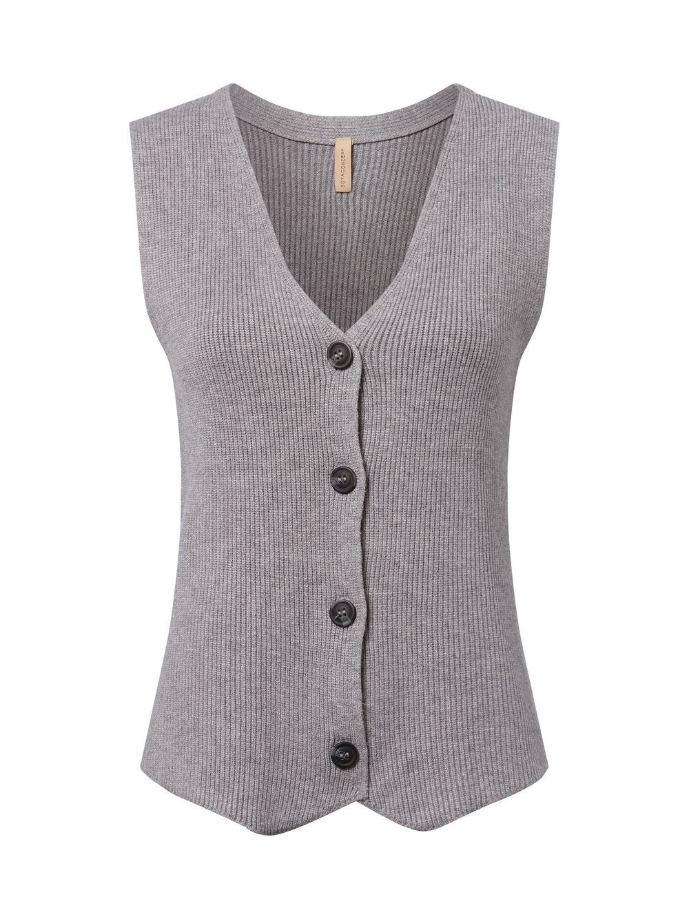 soyaconcept® Strickweste Damen Viskose meliert