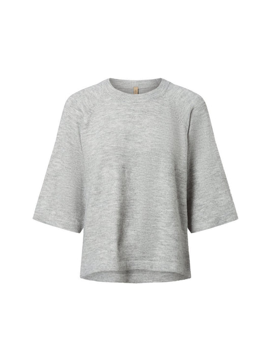 soyaconcept® Strickpullover Damen Feinstrick meliert