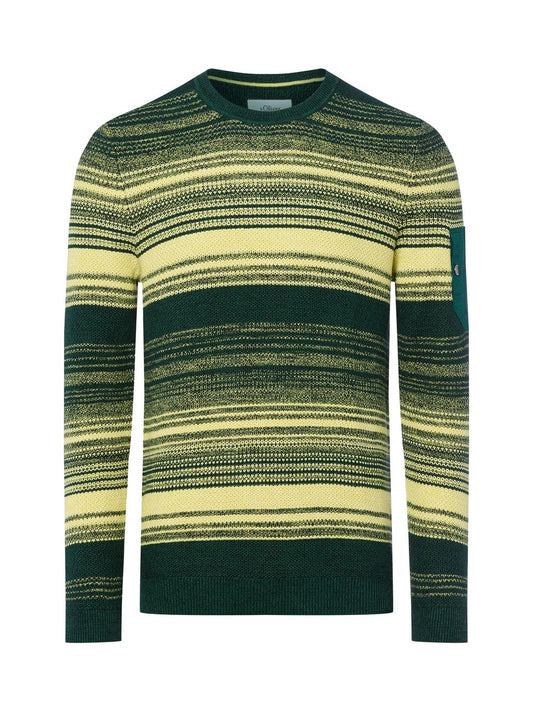 s.Oliver Strickpullover Herren Baumwolle gestreift