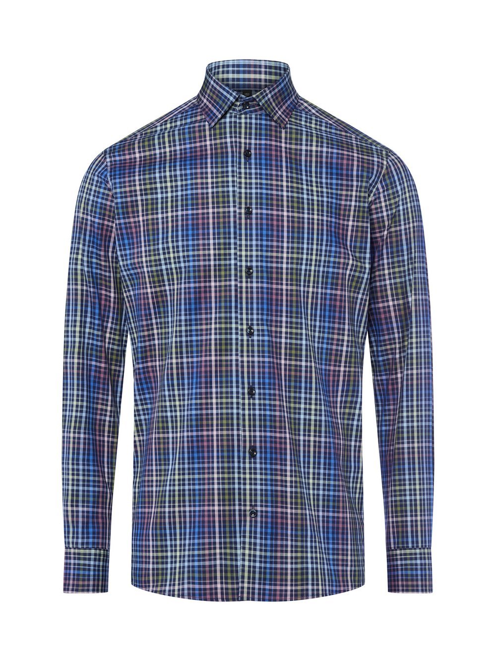 Finshley & Harding Businesshemd Herren Modern Fit Baumwolle kariert