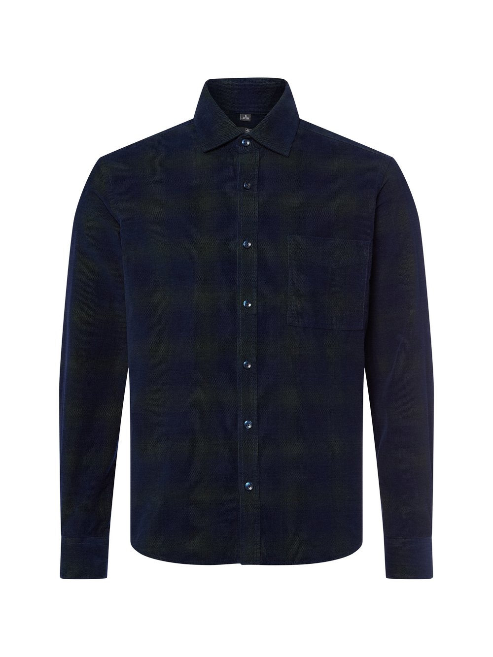 Nils Sundström Cordhemd Herren Modern Fit Baumwolle kariert