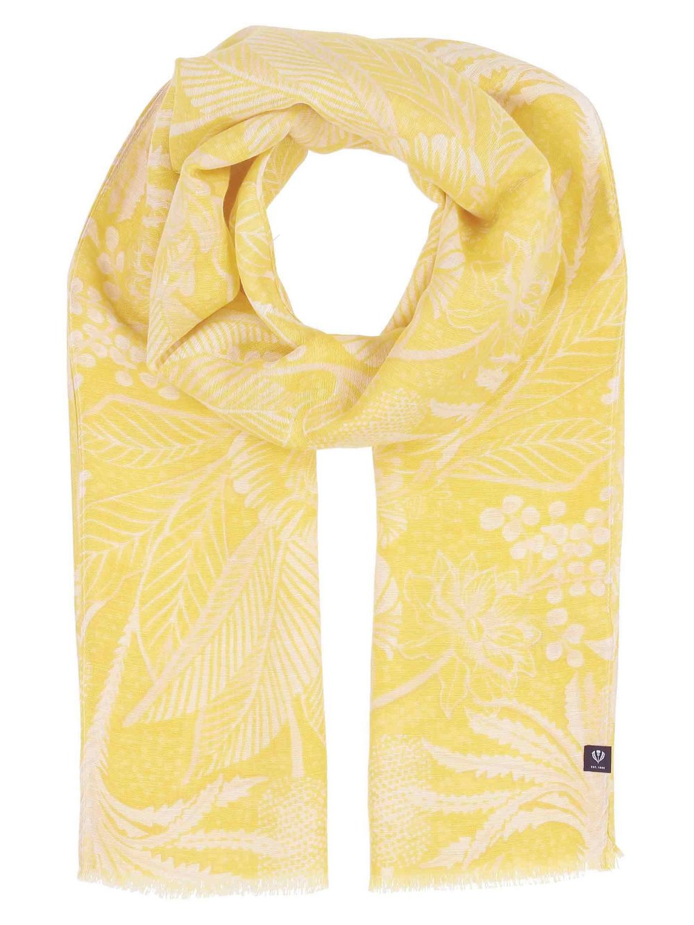 Fraas Schal Damen Hanf gemustert