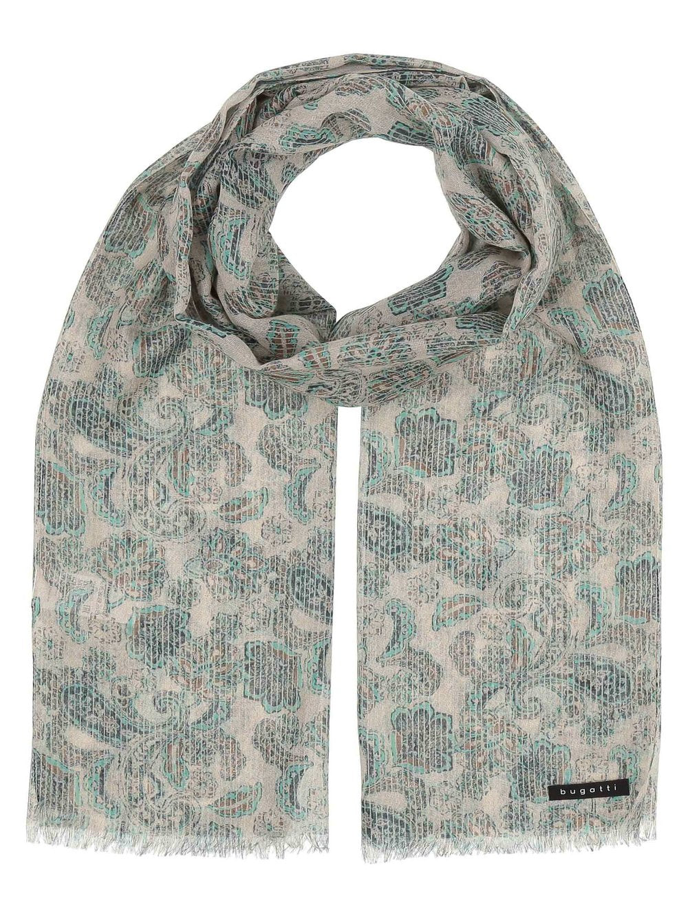 Bugatti Schal Herren Baumwolle gemustert