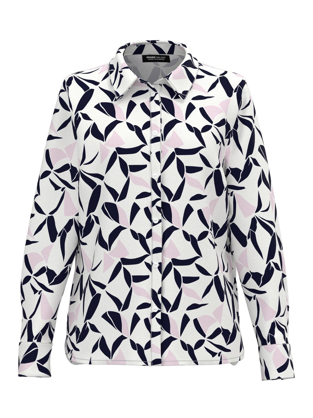 Frank Walder Langarmbluse Damen Viskose gemustert